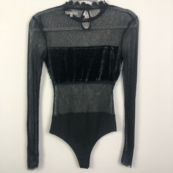 Honey Belle | Black Sheer Bodysuit - Picture 5 of 7